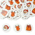 100Pcs Christmas Theme Paper Printed Gift Tags