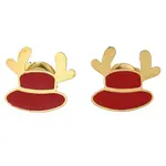 Ion Plating(IP) 304 Stainless Steel Enamel Stud Earrings