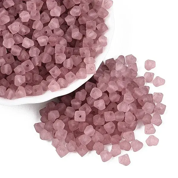 FGB Frosted Transparent Glass Seed Beads