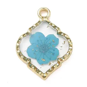 Alloy Epoxy Resin Pendants