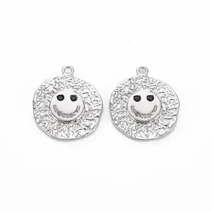 Brass Micro Pave Black Cubic Zirconia Pendants