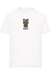 Mister Tee Tričko 'Bandana Bear'  tmavohnedá / sivá / čierna / biela