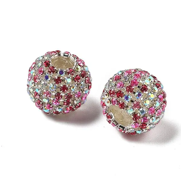 Sparkle Glass Rhinestone Round Beads