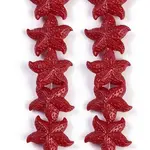 Synthetic Coral Dyed Carved Beads Strands
