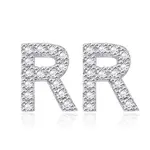 Brass Cubic Zirconia Stud Earrings