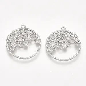 Brass Filigree Pendants