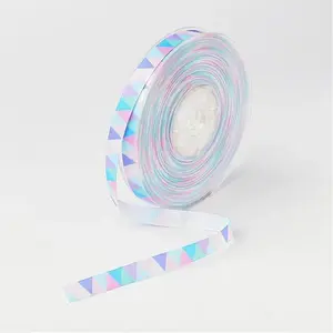 Triangle Pattern Polyester Grosgrain Ribbon
