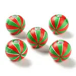 Printed Wood European Beads