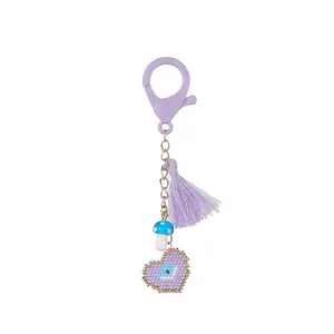 Heart Handmade Loom Pattern Seed Beads Pendant Decorations
