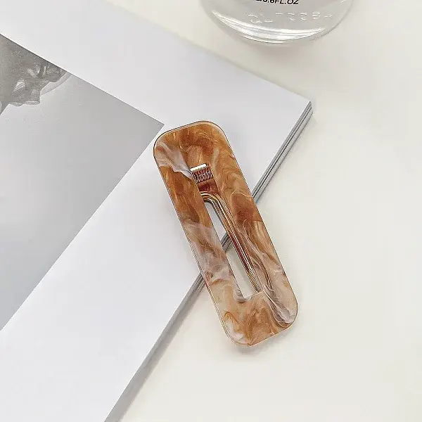 Acrylic Rectangle Alligator Hair Clips