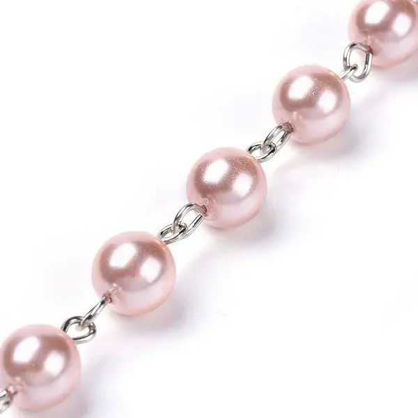 Handmade Dyed Glass Pearl Beaded Chains