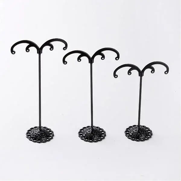 3 Pcs T Bar Iron Earring Displays Sets