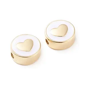 Brass Enamel Beads