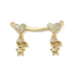 Brass Pave Cubic Zirconia Pendants