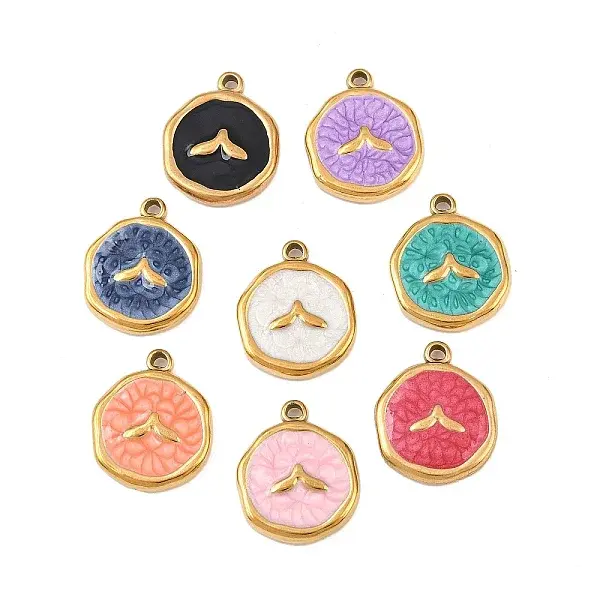 304 Stainless Steel Enamel Pendants