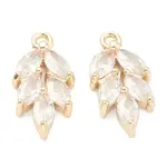 Brass Clear Cubic Zirconia Pendants