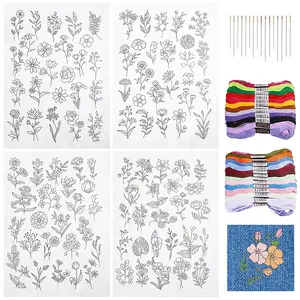 DIY Flower Embroidery Kits