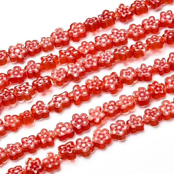 Handmade Millefiori Glass Bead Strands