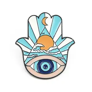 Evil Eye Alloy Enamel Brooch