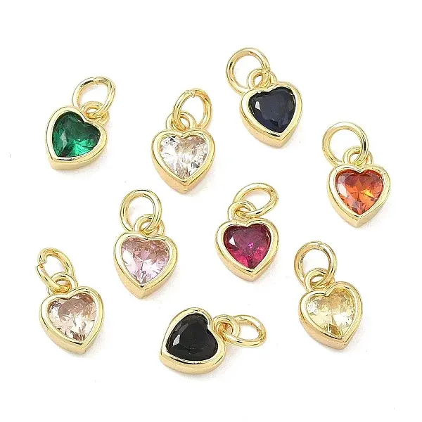 Brass with Cubic Zirconia Pendants
