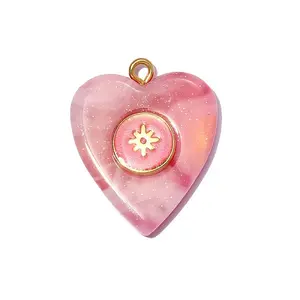 304 Stainless Steel Resin Pendants