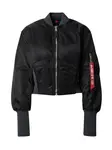 ALPHA INDUSTRIES Prechodná bunda 'Ma-1'  čierna
