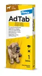 AdTab žuvacie tablety pre psy 56 mg, hmotnosť psa 1,3–2,5 kg