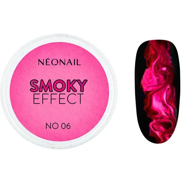 NEONAIL Effect Smoky barevný pudr na nehty odstín No. 06 Fuchsia 2 g