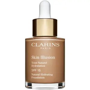 Clarins Skin Illusion Natural Hydrating Foundation rozjasňující hydratační make-up SPF 15 odstín 113C Chestnut 30 ml