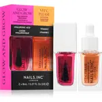 Nails Inc. Glow and Grow & Vit C Please sada laků na nehty s vyživujícím účinkem