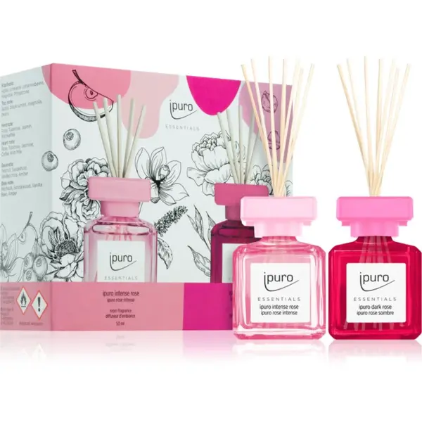ipuro Essentials Intense & Dark Rose dárková sada 2x50 ml