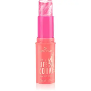 essence LIFE in CORAL rozjasňující tvářenka v tyčince odstín 01 Glowin' Coraltastic, Baby! 7 g