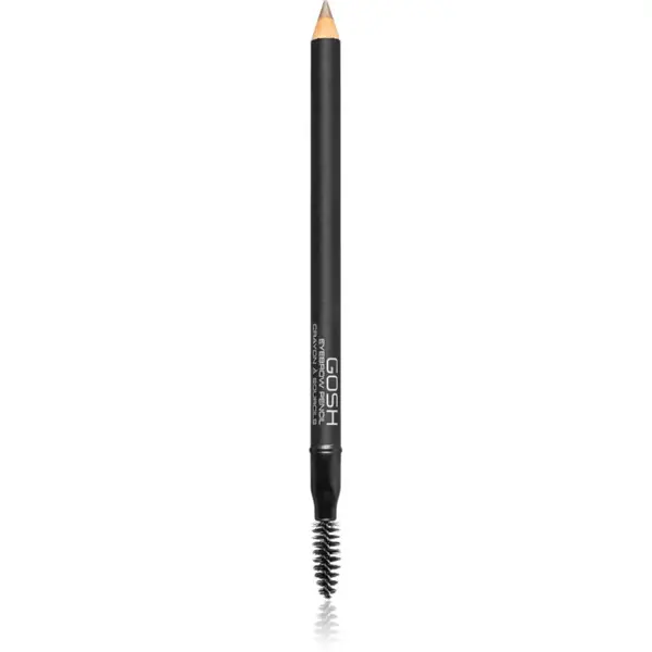 GOSH COPENHAGEN Eyebrow tužka na obočí s kartáčkem odstín 03 Grey Brown 1.2 g