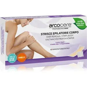 Arcocere Professional Wax voskové epilační pásky na tělo pro ženy 6 ks