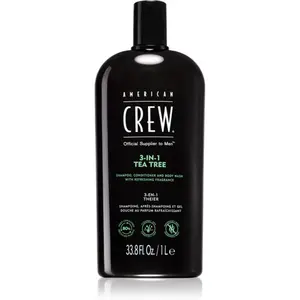 American Crew Hair & Body 3-IN-1 Tea Tree šampón, kondicionér a sprchový gel 3 v 1 pro muže 1000 ml