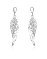 Beneto Krásné stříbrné náušnice Andělská křídla AGUP2360L