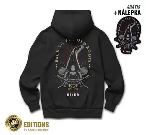 4anglersdesign mikina back to the old roots - xxl