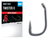 Nash háčky twister x micro barbed 10 ks - velikost 6