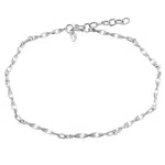 Silvego Stylový stříbrný řetízek na nohu PRM10099A