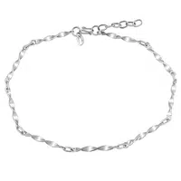 Silvego Stylový stříbrný řetízek na nohu PRM10099A