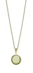 Bering Slušivý pozlacený náhrdelník se zeleným krystalem Artic Symphony 430-255-450