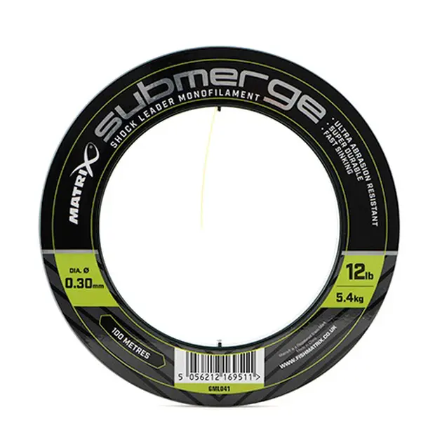 Matrix šokový vlasec submergeshock leader 100 m - 0,30 mm 5,4 kg