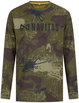 Navitas tričko identity camo long sleeve tee - s