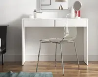 Toaletní stolek / psací stůl, bílá, violet