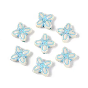 Painted Opaque Acrylic Beads