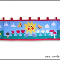 Kapsář za postel sluníčko 195x55cm