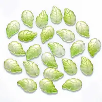 Two Tone Transparent Spray Painted Glass Pendants