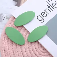 Frosted Plastic Snap Hair Clips