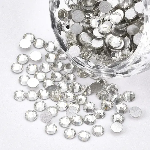 Glass Flat Back Rhinestone Cabochons