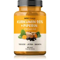 Movit Energy Kurkumin 95% + Piperin Premium kapsle pro podporu imunity a zažívání 60 cps